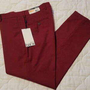 NWT Bar III Dark Red Slim Fit Wool Blend Dress Pants Mens 32x30 Tag 32x32